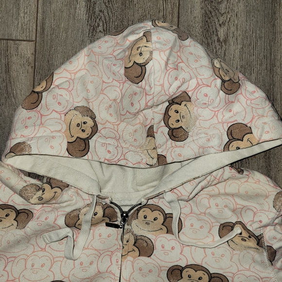Aéropostale Printed Monkey Zip Hoodie - Picture 3 of 7